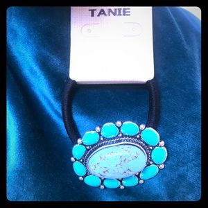 Brand new with tags- Faux turquoise hair tie